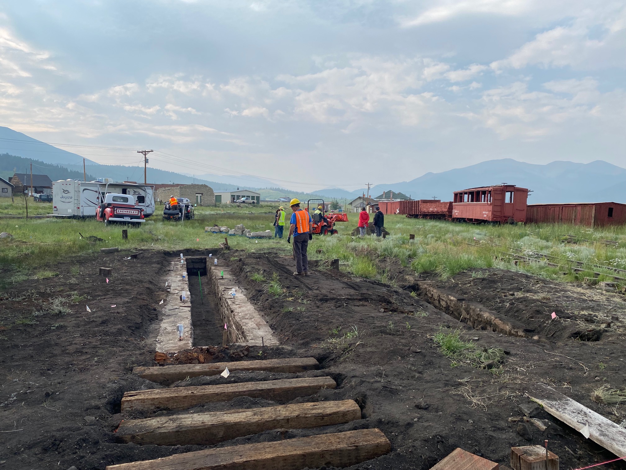 The Pits In Stalls 7 and 8 Are Excavated In Preparation For Track. Photo by Bob Schoppe